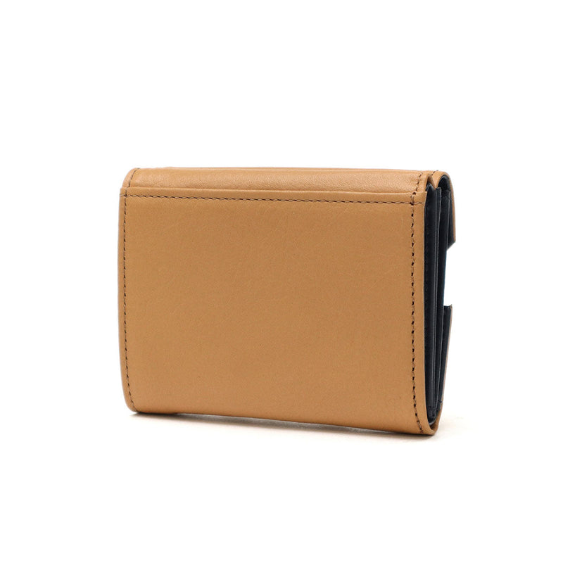 [Regular dealer] Masterpiece Three Fold Wallet Men's Ladies Brand Genuine Leather Master-Piece Wallet Mini Wallet Compact small Lightweight coin purse card Italian leather Refine three-fold wallet