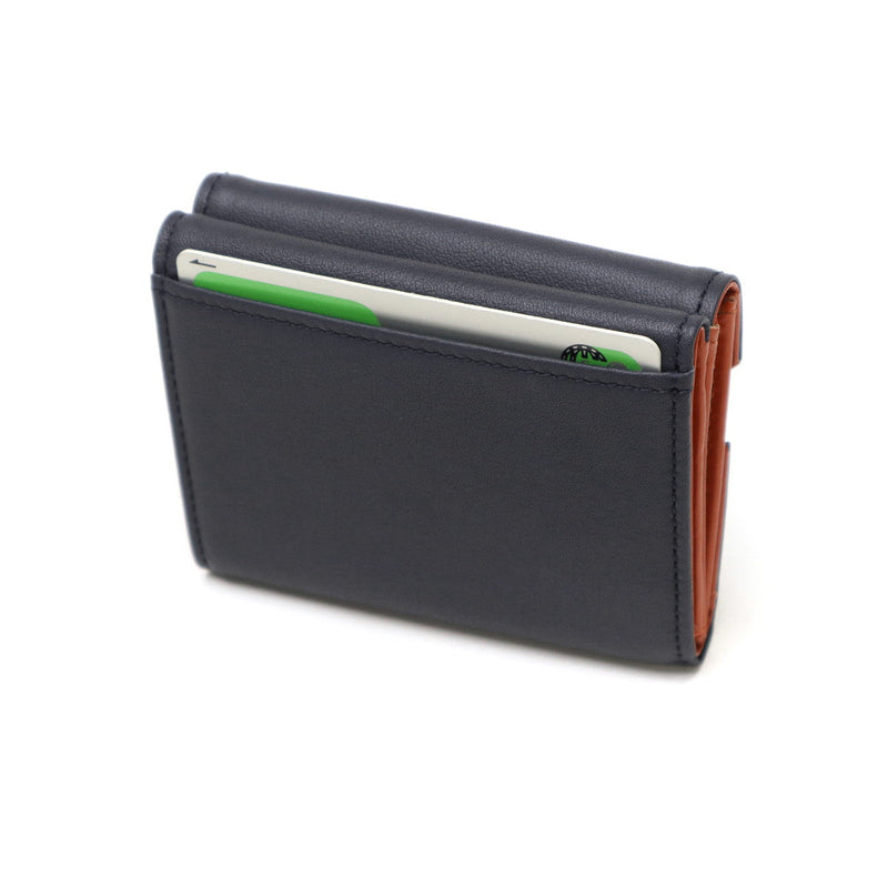 [Regular dealer] Masterpiece Three Fold Wallet Men's Ladies Brand Genuine Leather Master-Piece Wallet Mini Wallet Compact small Lightweight coin purse card Italian leather Refine three-fold wallet