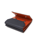 [Regular dealer] Masterpiece Three Fold Wallet Men's Ladies Brand Genuine Leather Master-Piece Wallet Mini Wallet Compact small Lightweight coin purse card Italian leather Refine three-fold wallet