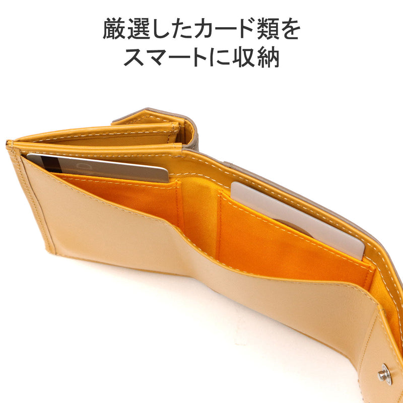 [Regular dealer] Masterpiece Three Fold Wallet Men's Ladies Brand Genuine Leather Master-Piece Wallet Mini Wallet Compact small Lightweight coin purse card Italian leather Refine three-fold wallet