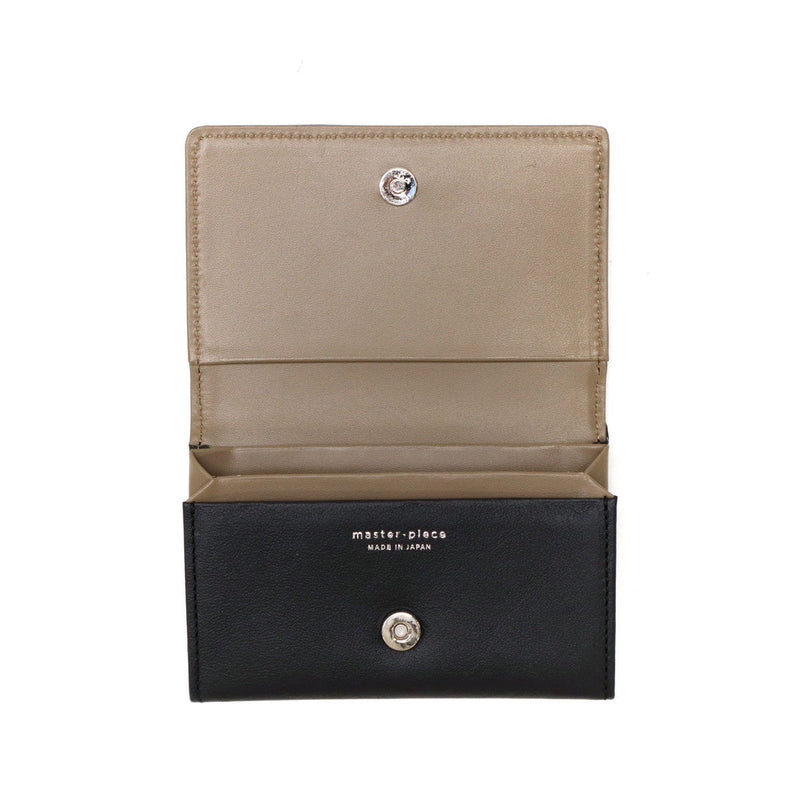 [Regular dealer] Masterpiece card case Business Card holder Thin Slim Men Ladies Ladies Genuine Leather Leather Master-Piece Lightweight brand Gift Card Italian Leather Made in Japan Refine 223164