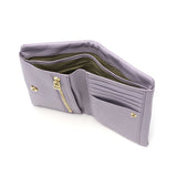 Neutral Gray Neutral Gray Husky Short Wallet Wallet Dompet Bi-Fold Wallet Dilipat Kolej Kulit Kulit Wanita 1015-658