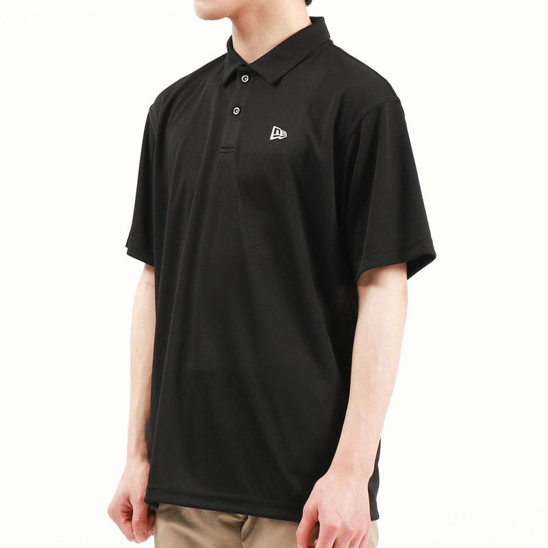 [Regular dealer] New Era Golf Wear NEW ERA GOLF Short Sleeve Kanoko Polo Shirt DOT Tops Shirt Sweat Sweat Fast Dry Antibacterial UV Cut M L Spring / Summer Sports Logo Men's Ladies Unisex