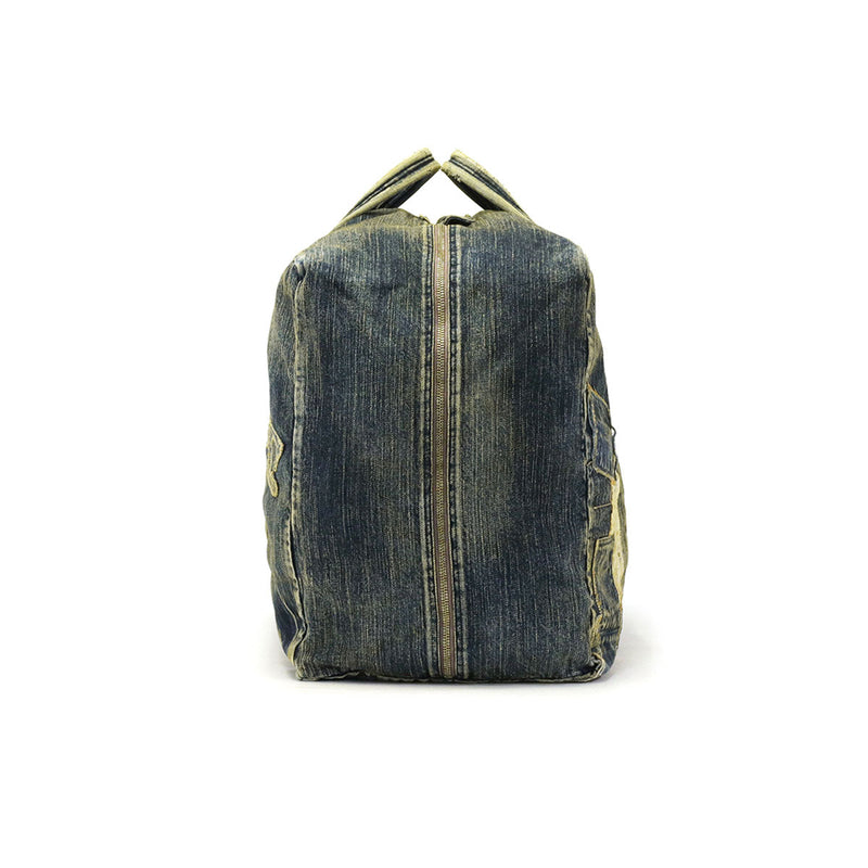 Porter Classic Boston Bag PORTER CLASSIC VINTAGE DENIM BAG M Boston Bag Duffel Bag A3 B4 A4 Large Denim Cotton M Size Travel Business Trip in Japan Men's PC-005-2100