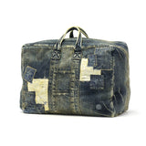 Porter Classic Boston Bag PORTER CLASSIC VINTAGE DENIM BAG M Boston Bag Duffel Bag A3 B4 A4 Large Denim Cotton M Size Travel Business Trip in Japan Men's PC-005-2100