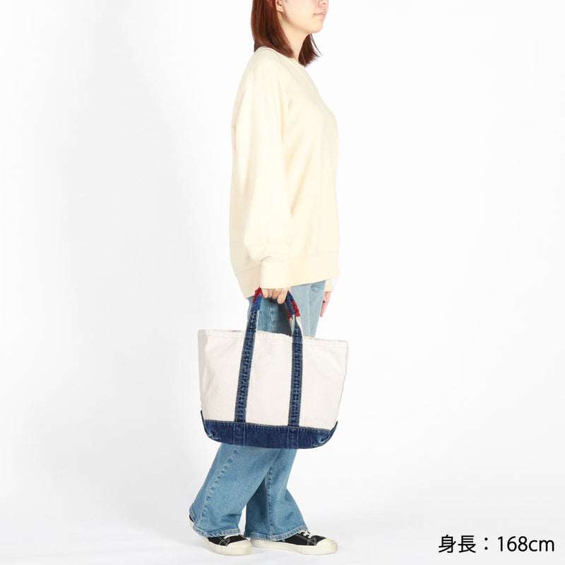 Porter Classic Tote Bag Men's Ladies Large A4 Canvas PORTER CLASSIC Casual Commuting Lightweight Lightweight Light Light Light Light Light Light Light Cotton cloth Indigo Made in Japan Vintage Traveler Tote Bag Canvas PC-040-2870