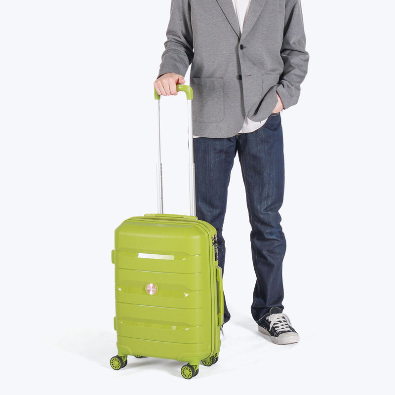 [진짜 1 년 보증] Ricora 여행 가방 가져 오기 S S 사이즈 크기 Ricolo Carry Case Carry Lightweight Lightweight 4 Wheel Double Wheel TSA Lock Small 34L 1 야간 여행 여행 버스 출장 Inicio RI1-001