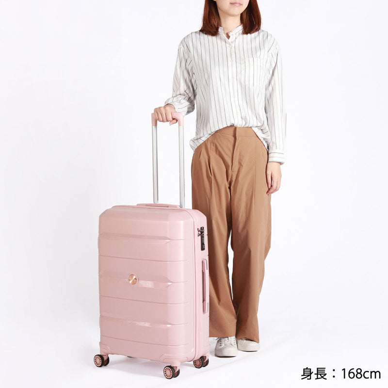 [Genuine 1-year warranty] RICORA Suitcase M M M size Recent Carry Case Carry Lightweight Lightweight 4-wheel double wheel double wheel TSA Rock brand 66L 5 nights Travel Travel Travel Travel INICIO RI1-002