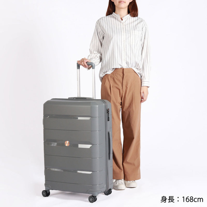 [Waranti 1 tahun yang tulen] Ricora Suitcase L l l-Size Ricola Curry Case membawa ringan ringan ringan 4 roda roda roda dua roda TSA Rock jenama 104L