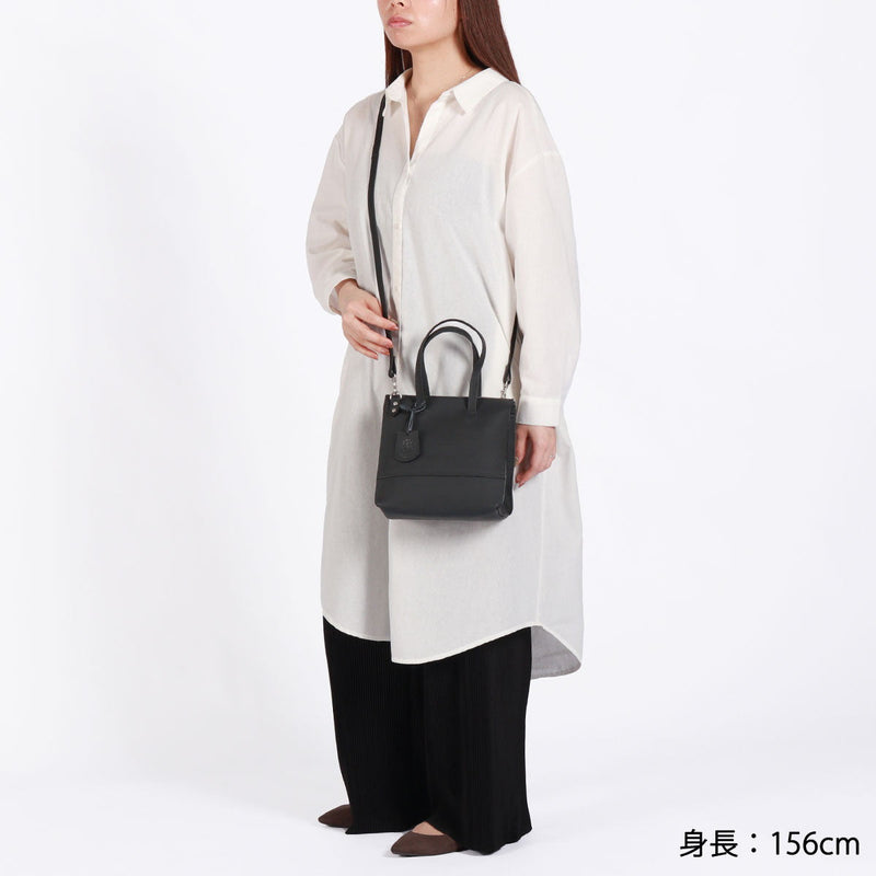 Ren Tote Bag女士通过Len Bag Leath Bag Bag肩袋对角袋品牌品牌轻巧轻巧的轻牛皮皮革小型对角线成人时尚2way在日本制造的Philip Cruise Shopper 1-51-14131