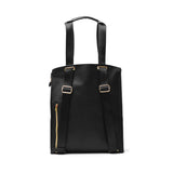 Route Tote Bag Ladies A4 Large-capacity zipper with large capacity zipper Bag commuting Lightweight Brand Beautiful Brand Vertical Independent Fashionable Light plain 2WAY Rucksack Simple Business Adult Black LT.