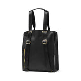 Route Tote Bag Ladies A4 Large-capacity zipper with large capacity zipper Bag commuting Lightweight Brand Beautiful Brand Vertical Independent Fashionable Light plain 2WAY Rucksack Simple Business Adult Black LT.