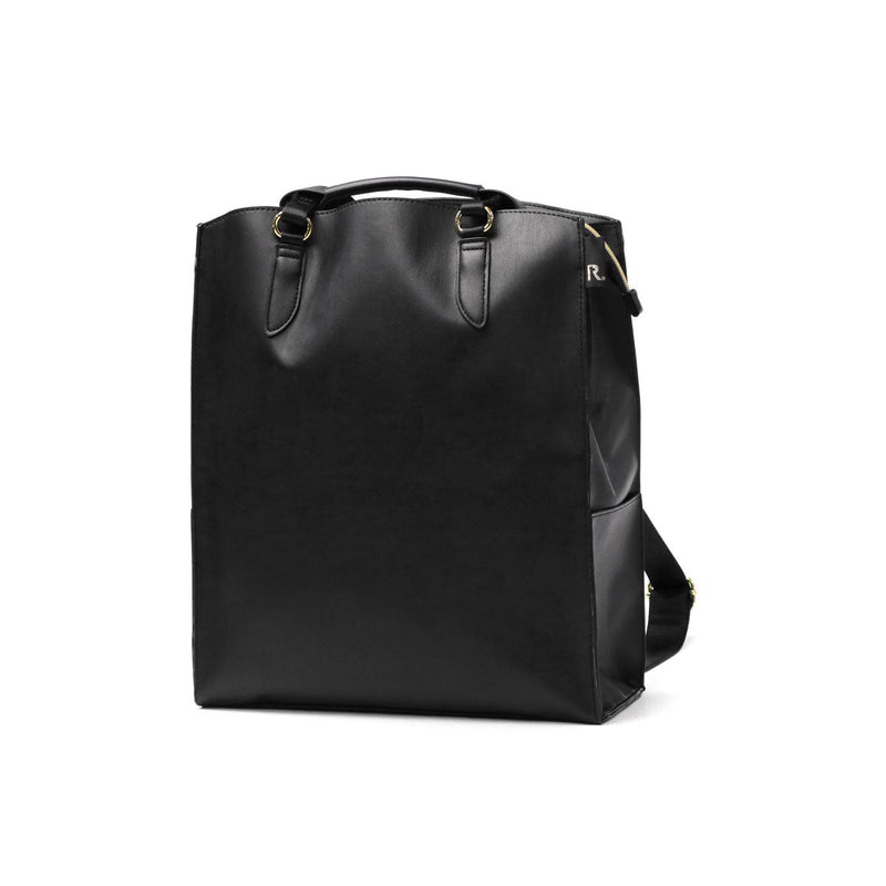 Route Tote Bag Ladies A4 Large-capacity zipper with large capacity zipper Bag commuting Lightweight Brand Beautiful Brand Vertical Independent Fashionable Light plain 2WAY Rucksack Simple Business Adult Black LT.