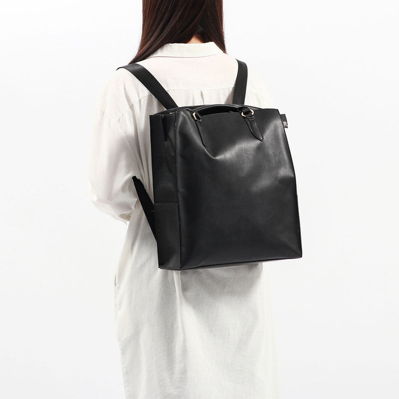 Route Tote Bag Ladies A4 Large-capacity zipper with large capacity zipper Bag commuting Lightweight Brand Beautiful Brand Vertical Independent Fashionable Light plain 2WAY Rucksack Simple Business Adult Black LT.