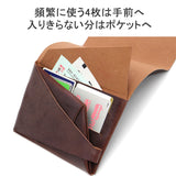 Tridifier Wallet Men's Ladies Ladies Three Folding Three Folds Compact SHOSA Shosa Wallet Wallet Folding Brand Leather Leather Leather Leather Leather Leather Leather Fashionable Thin Card Coin Purse Sho-SH1-C-BRIDLE