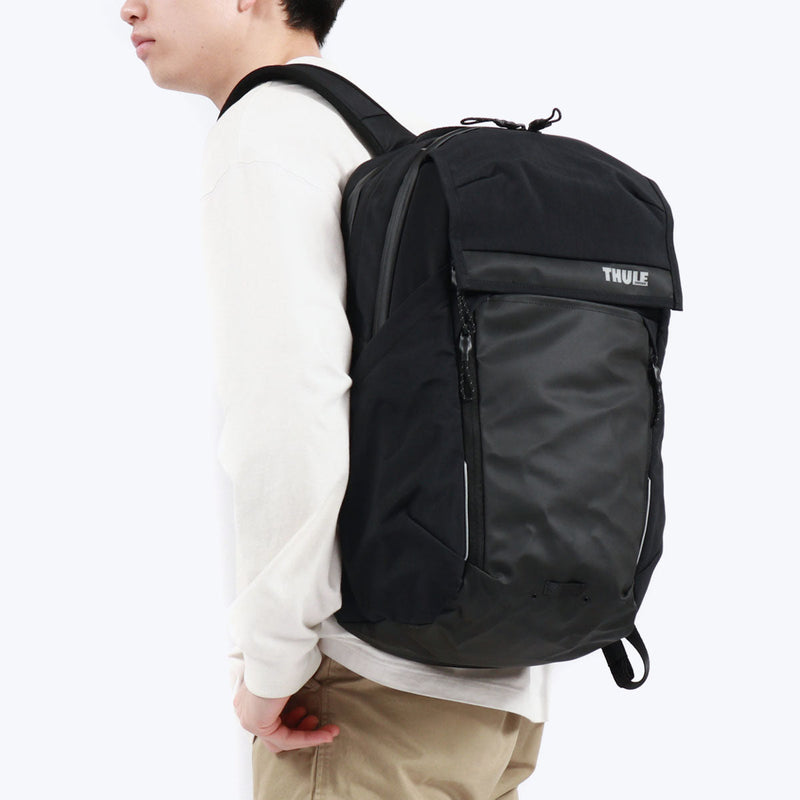 [Jaminan Tulen 2 Tahun] Slely Lucky Lelaki Lelaki Sekolah Hitam Hitam Simple Thule Thale Kasual Waterproof Jenama Perniagaan Gaya Perniagaan PC Lelaki B4 A4 27 Litrot Bicycle Thule Paramount Comout Commercial Backpack 27l