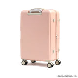 W by WPC. Suitcase MM M M size Double Byprupie Sea Carry Case Lightweight Lightweight cute cute TSA Rock stopper with sturdy solid casters pink white sincere 69001