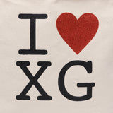 X Girl Tote Bag I LOVE XG LOGO CANVAS TOTE BAG 105243053002