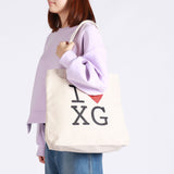 X Girl Tote Bag I LOVE XG LOGO CANVAS TOTE BAG 105243053002