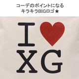 X 걸 토트 백 I LOVE XG 로고 캔버스 토트 백 105243053002