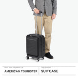 【正規品3年保証】 アメリカンツーリスター スーツケース 機内持ち込み Sサイズ フロントオープン AMERICAN TOURISTER キャリーケース 前開き 拡張 38L 43L PC フロンテック V2 スピナー54 エキスパンダブル