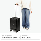 【正規品3年保証】 アメリカンツーリスター スーツケース Mサイズ AMERICAN TOURISTER VELOX キャリーケース ストッパー ブックオープン 76L 89L 拡張 横開き TSAロック 中型 旅行 軽量 ヴェロックス スピナー68