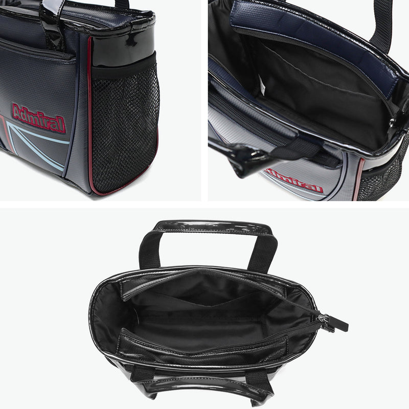 アドミラルゴルフ カートバッグ ゴルフ メンズ レディース Admiral GOLF 軽量 軽い ラウンドバッグ トートバッグ ファスナー付き B5 スポーティ 合皮 小さめ ミニトート ラウンドバッグランパントスポーツ ADMZ5BT3