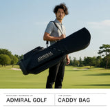 アドミラルゴルフ キャディバッグ メンズ レディース カート Admiral GOLF ブランド 大人 ゴルフ かっこいい 9型 46インチ 5分割 合皮 ゴルフバッグ ロゴ フード おしゃれ トラッド カートキャディバッグ ADMG5BC7