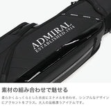 アドミラルゴルフ キャディバッグ メンズ レディース カート Admiral GOLF ブランド 大人 ゴルフ かっこいい 9型 46インチ 5分割 合皮 ゴルフバッグ ロゴ フード おしゃれ トラッド カートキャディバッグ ADMG5BC7