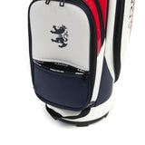 アドミラルゴルフ キャディバッグ メンズ レディース カート Admiral GOLF ブランド 大人 ゴルフ かっこいい 9型 46インチ 5分割 合皮 ゴルフバッグ ロゴ フード おしゃれ トラッド カートキャディバッグ ADMG5BC7