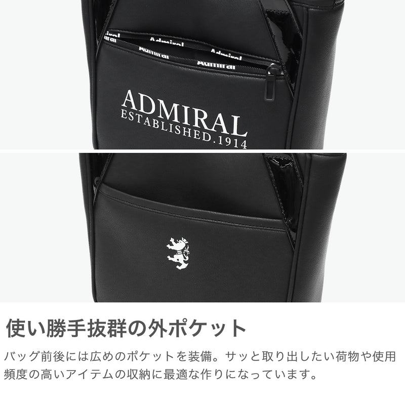 アドミラルゴルフ カートバッグ メンズ レディース 軽量 ゴルフ 小さめ Admiral GOLF バッグ ブランド トートバッグ ゴルフバッグ スポーツ シンプル おしゃれ 合皮 保冷 保温 A5 トラッド ラウンドバッグ ADMZ5BT6