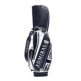 アドミラルゴルフ キャディバッグ メンズ レディース カート Admiral GOLF ブランド 大人 ゴルフ かっこいい 9型 46インチ 6分割 フード ロゴ 合皮 ゴルフバッグ カートキャディバッグ トラディショナル ADMG3BC4