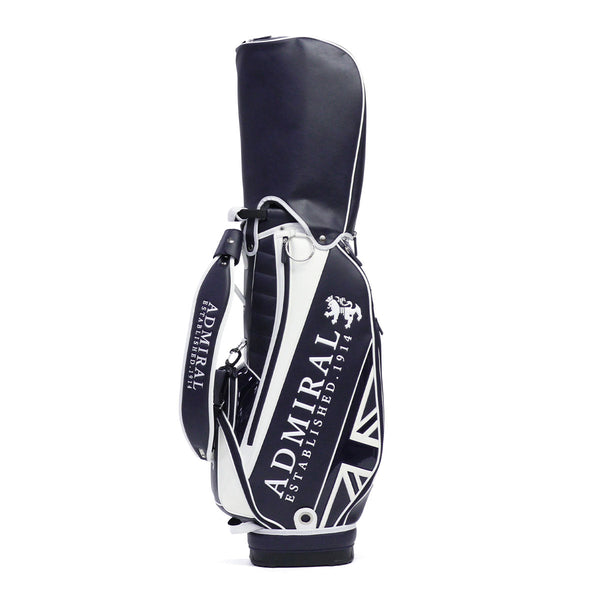 アドミラルゴルフ キャディバッグ メンズ レディース カート Admiral GOLF ブランド 大人 ゴルフ かっこいい 9型 46インチ 6分割 フード ロゴ 合皮 ゴルフバッグ カートキャディバッグ トラディショナル ADMG3BC4
