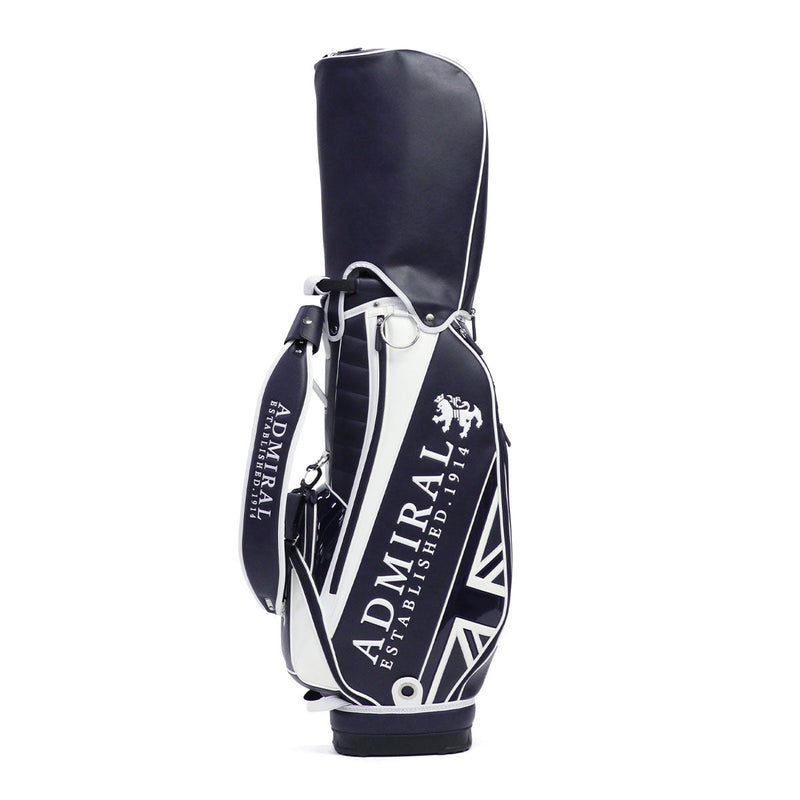 アドミラルゴルフ キャディバッグ メンズ レディース カート Admiral GOLF ブランド 大人 ゴルフ かっこいい 9型 46インチ 6分割 フード ロゴ 合皮 ゴルフバッグ カートキャディバッグ トラディショナル ADMG3BC4