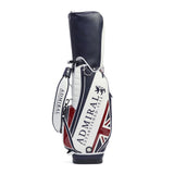 アドミラルゴルフ キャディバッグ メンズ レディース カート Admiral GOLF ブランド 大人 ゴルフ かっこいい 9型 46インチ 6分割 フード ロゴ 合皮 ゴルフバッグ カートキャディバッグ トラディショナル ADMG3BC4