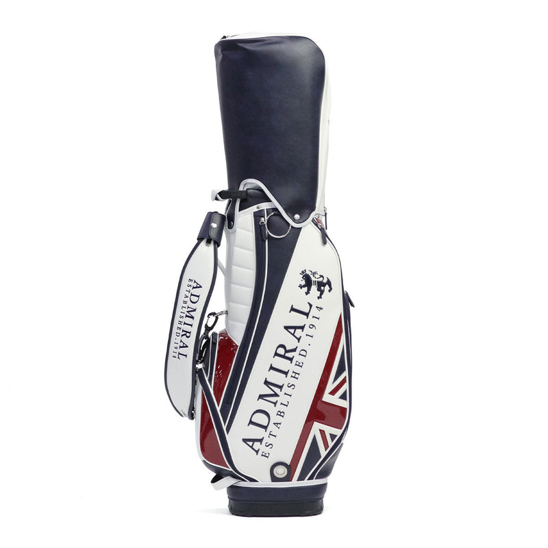 アドミラルゴルフ キャディバッグ メンズ レディース カート Admiral GOLF ブランド 大人 ゴルフ かっこいい 9型 46インチ 6分割 フード ロゴ 合皮 ゴルフバッグ カートキャディバッグ トラディショナル ADMG3BC4