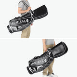 アドミラルゴルフ キャディバッグ メンズ レディース カート Admiral GOLF ブランド 大人 ゴルフ かっこいい 9型 46インチ 6分割 フード ロゴ 合皮 ゴルフバッグ カートキャディバッグ トラディショナル ADMG3BC4