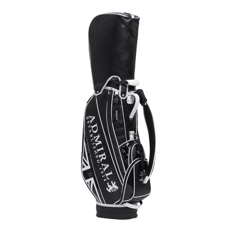 アドミラルゴルフ キャディバッグ メンズ レディース カート Admiral GOLF ブランド 大人 ゴルフ かっこいい 9型 46インチ 6分割 フード ロゴ 合皮 ゴルフバッグ カートキャディバッグ トラディショナル ADMG3BC4