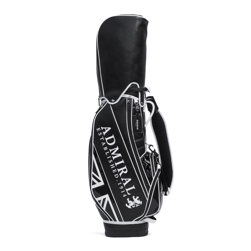 アドミラルゴルフ キャディバッグ メンズ レディース カート Admiral GOLF ブランド 大人 ゴルフ かっこいい 9型 46インチ 6分割 フード ロゴ 合皮 ゴルフバッグ カートキャディバッグ トラディショナル ADMG3BC4