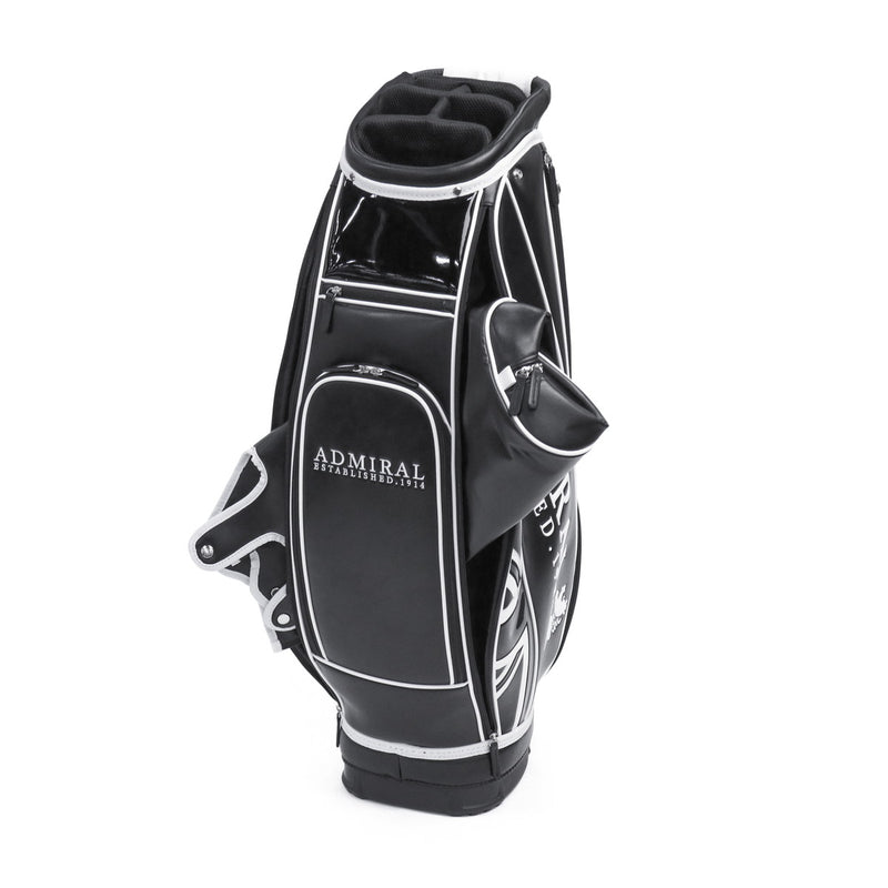 アドミラルゴルフ キャディバッグ メンズ レディース カート Admiral GOLF ブランド 大人 ゴルフ かっこいい 9型 46インチ 6分割 フード ロゴ 合皮 ゴルフバッグ カートキャディバッグ トラディショナル ADMG3BC4