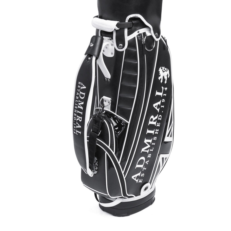 アドミラルゴルフ キャディバッグ メンズ レディース カート Admiral GOLF ブランド 大人 ゴルフ かっこいい 9型 46インチ 6分割 フード ロゴ 合皮 ゴルフバッグ カートキャディバッグ トラディショナル ADMG3BC4