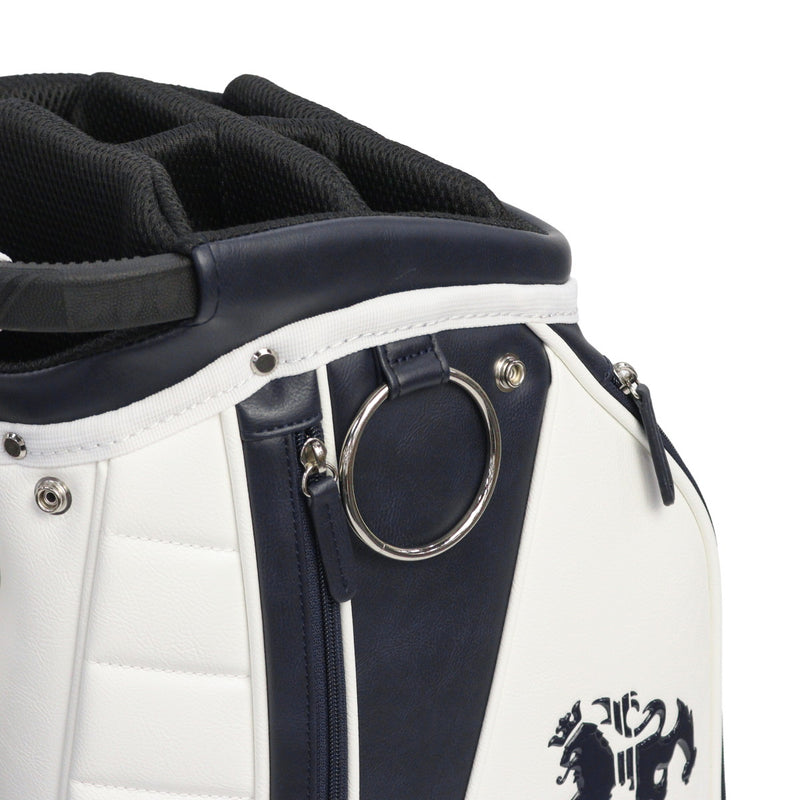 アドミラルゴルフ キャディバッグ メンズ レディース カート Admiral GOLF ブランド 大人 ゴルフ かっこいい 9型 46インチ 6分割 フード ロゴ 合皮 ゴルフバッグ カートキャディバッグ トラディショナル ADMG3BC4