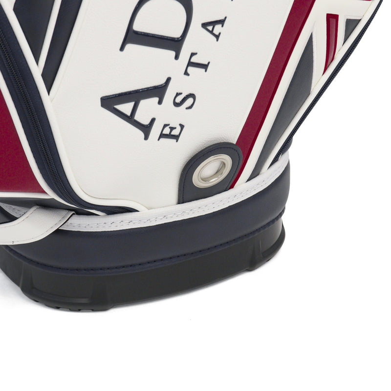 アドミラルゴルフ キャディバッグ メンズ レディース カート Admiral GOLF ブランド 大人 ゴルフ かっこいい 9型 46インチ 6分割 フード ロゴ 合皮 ゴルフバッグ カートキャディバッグ トラディショナル ADMG3BC4