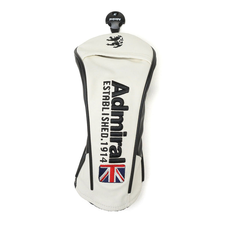 アドミラルゴルフ ヘッドカバー フェアウェイウッド おしゃれ ブランド Admiral GOLF かっこいい 軽量 メンズ レディース FWカバー 番手 タグ ダイヤル表示式 かぶせ フェアウェイウッド用 刺繍 ゴルフ 200cc対応 ADMG2BH3