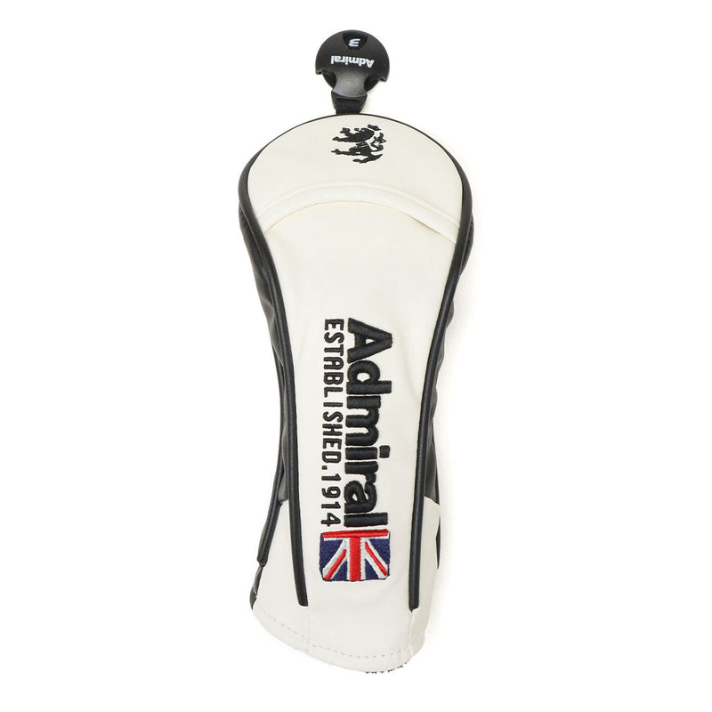 アドミラルゴルフ ヘッドカバー ユーティリティ おしゃれ ブランド Admiral GOLF かっこいい 軽量 メンズ レディース UT 番手 タグ ダイヤル表示式 クラブカバー かぶせ ロゴ 刺繍 ゴルフ ADMG2BH4