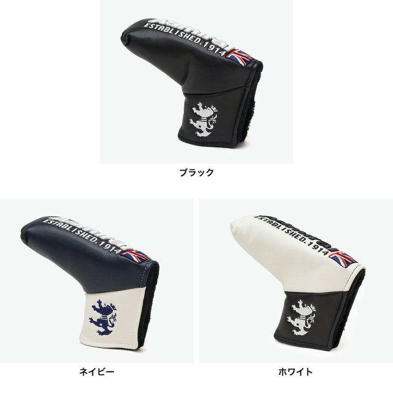 アドミラルゴルフ ヘッドカバー パター おしゃれ ブランド Admiral GOLF かっこいい パターカバー ピン型 軽量 メンズ レディース クラブカバー マグネット ロゴ 刺繍 ゴルフ ブレード ADMG2BH5