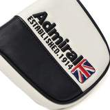 アドミラルゴルフ ヘッドカバー メンズ レディース パターカバー マレット Admiral GOLF ブランド 大人 ゴルフ かっこいい マレット型 パター カバー おしゃれ 軽量 軽い マグネット式 ロゴ ゴルフ用品 ADMG3BH4