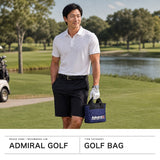 アドミラルゴルフ カートバッグ ゴルフ メンズ レディース ラウンドバッグ ブランド Admiral GOLF トートバッグ カート トート 小さめ ファスナー付き ロゴ A5 UJモノグラム ラウンドバッグモノグラム ADMZ6AT6