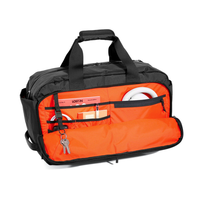 エアー ボストンバッグ メンズ レディース 旅行 大容量 軽量 Aer バッグ ダッフルバッグ ショルダー ブランド ナイロン おしゃれ 大きめ 旅行用 斜め掛け 機内持ち込み 防水 PC 黒 35L Travel Weekender X-Pac