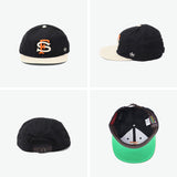 【日本正規品】 アメリカンニードル キャップ メンズ レディース AMERICAN NEEDLE 帽子 ロゴ ブランド おしゃれ ブラック ベースボール 綿 コットン 刺繍 6パネル ベースボールキャップ LINE OUT SMU700